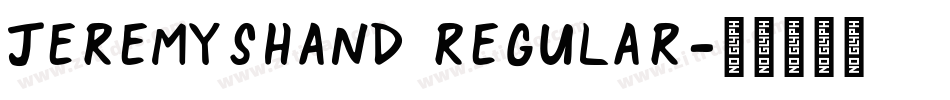 JeremysHand Regular字体转换